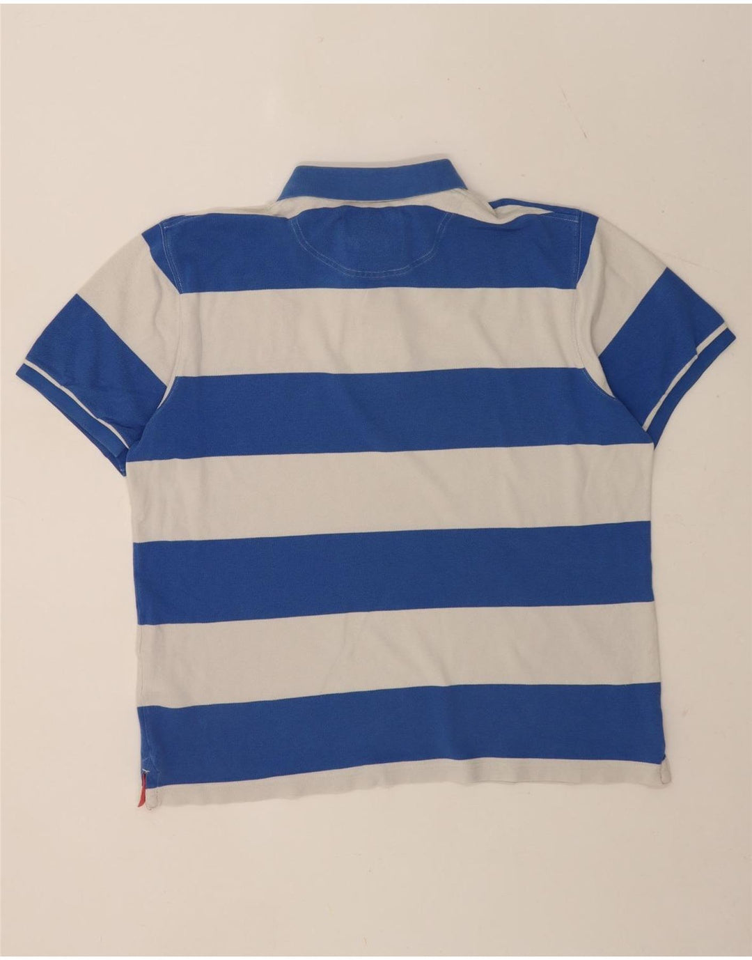 Polo Hackett da uomo su misura 2XL in cotone a righe blu