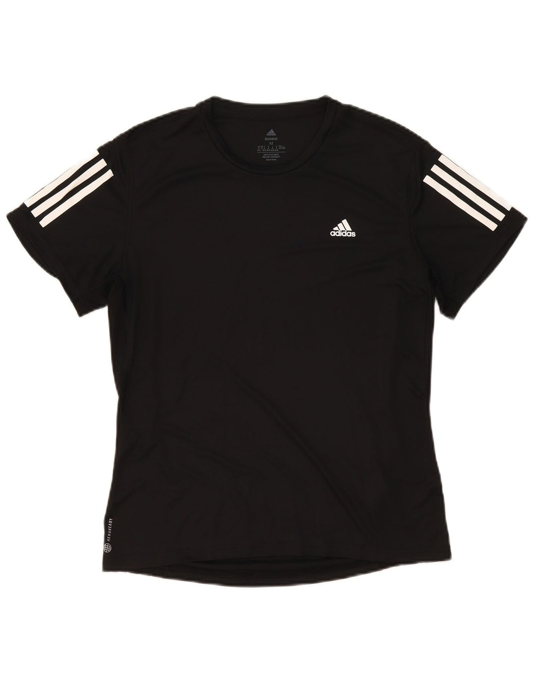 Maglietta Adidas Aeroready da donna UK 12/14 media poliestere nero