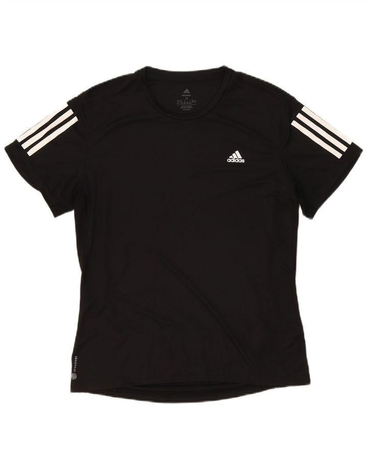 Maglietta Adidas Aeroready da donna UK 12/14 media poliestere nero
