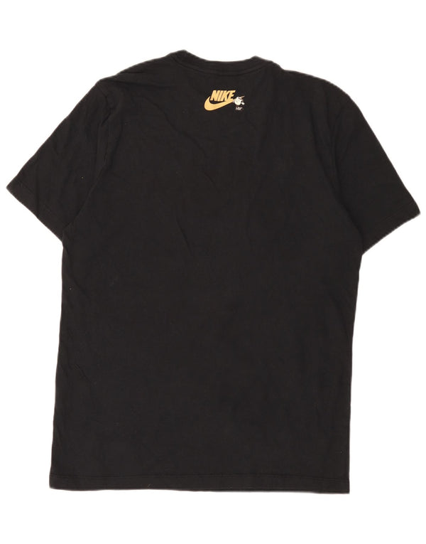T-shirt grafica da uomo Nike Top in cotone nero medio