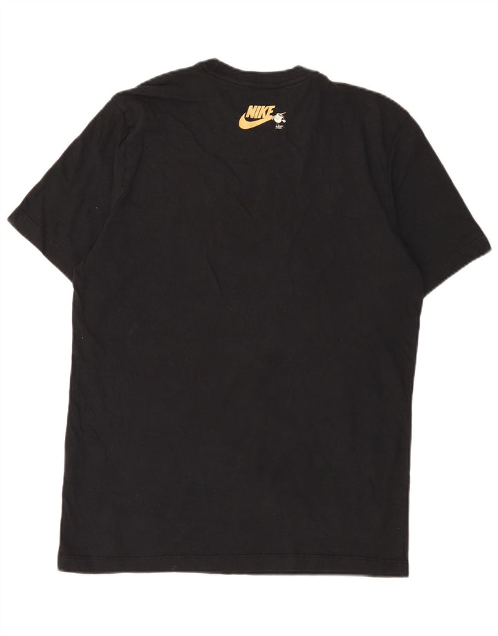 T-shirt grafica da uomo Nike Top in cotone nero medio