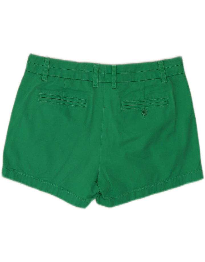 J. CREW Womens Chino Shorts US 8 Medium W34 Green Cotton Vintage J. Crew and Second-Hand J. Crew from Messina Hembry 