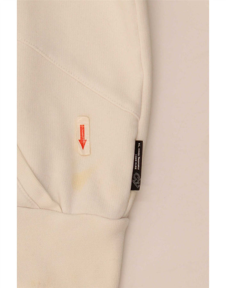 Giacca da tuta da donna Nike UK 10/12 cotone bianco medio