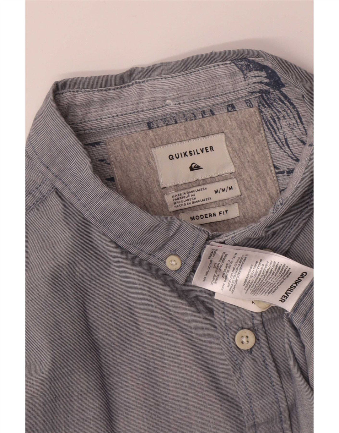 Camicia Quiksilver da uomo Modern Fit in cotone blu medio