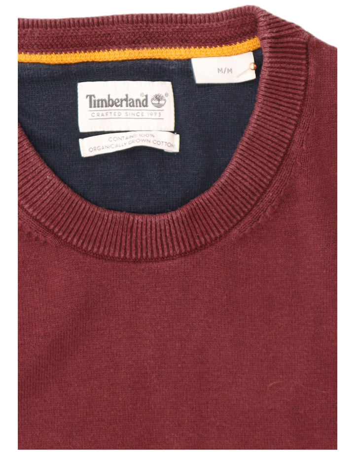 TIMBERLAND Maglione girocollo da uomo in cotone bordeaux medio