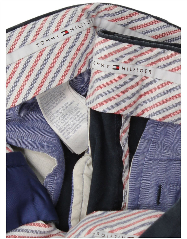 Pantaloncini chino da uomo Tommy Hilfiger W32 cotone blu navy medio