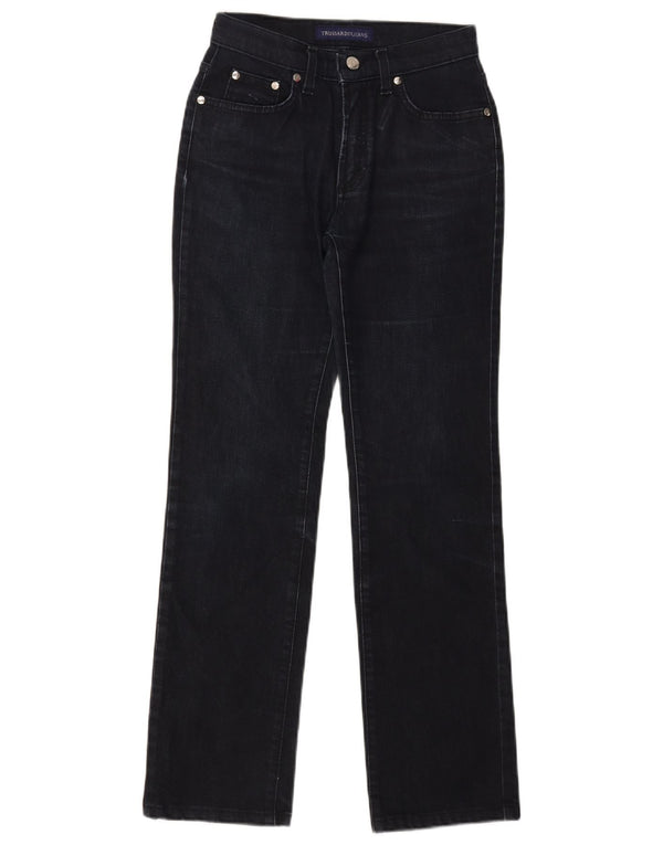 Jeans Dritti Donna Trussardi W24 L28 Blu Navy