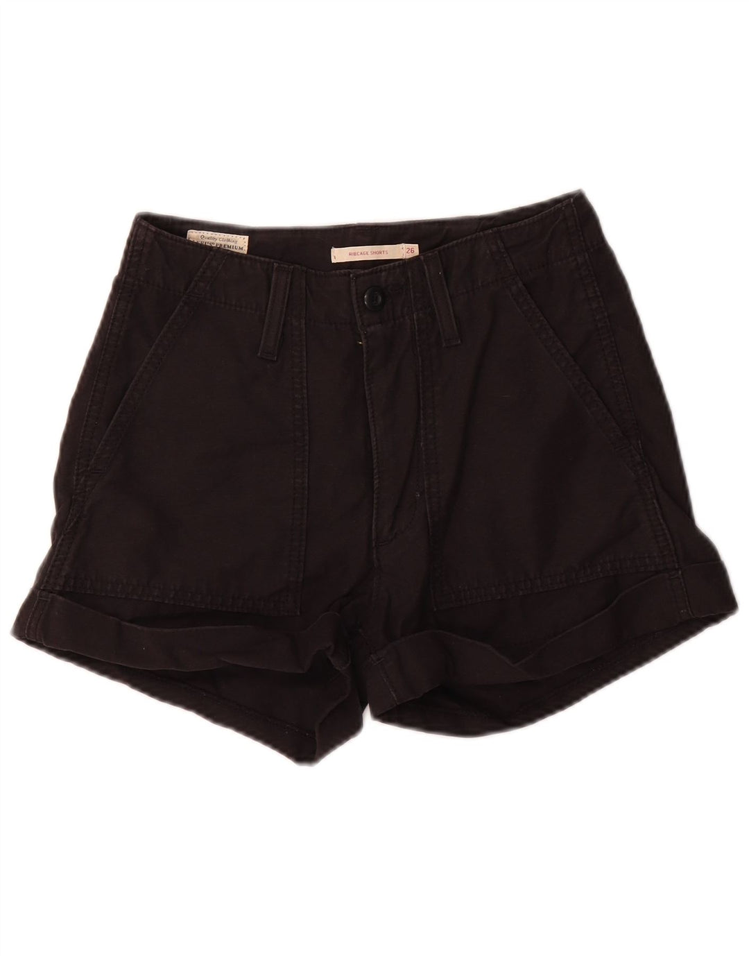 Pantaloncini chino Levi's Ribcage da donna W26 piccoli in cotone nero