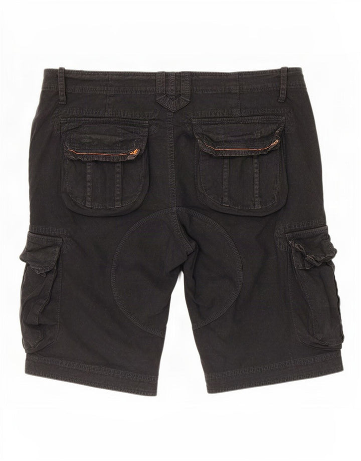 Pantaloncini cargo da uomo Superdry 2XL W38 cotone nero