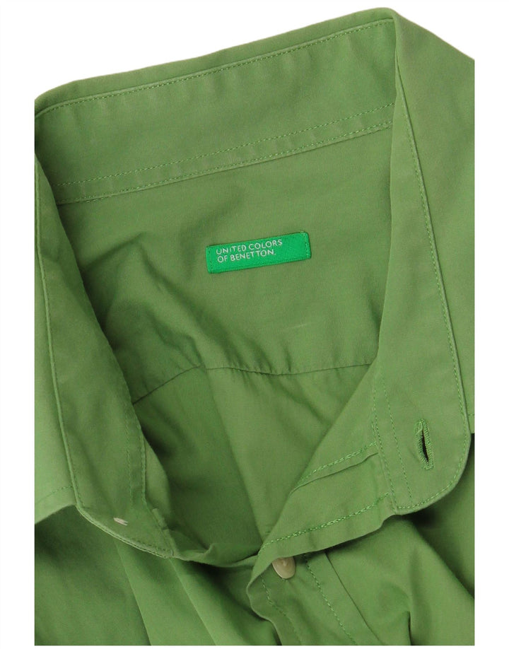 Camicia Benetton Uomo Verde Medio