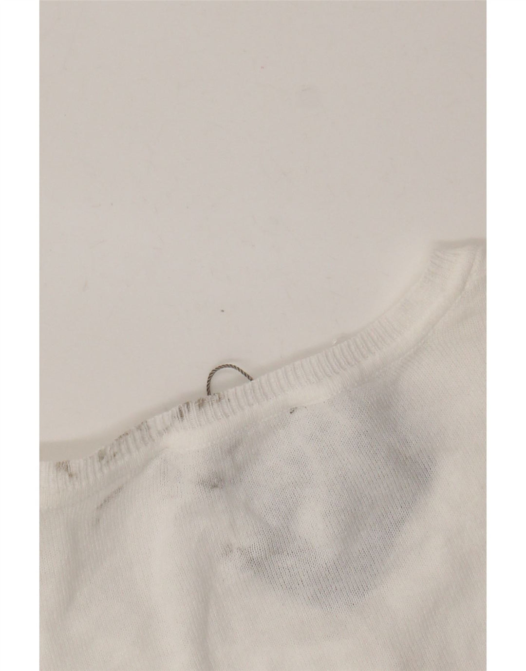 Maglione Bolero corto da donna Oasis UK 12 cotone bianco medio