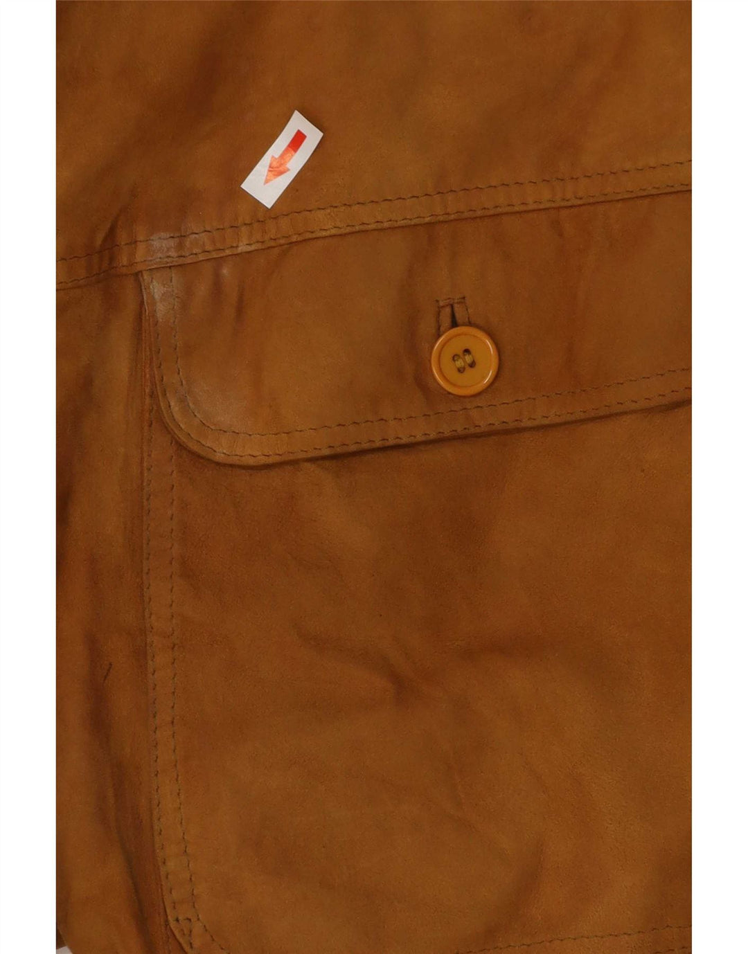 Giubbotto bomber in pelle scamosciata vintage da uomo UK 38 Beige medio