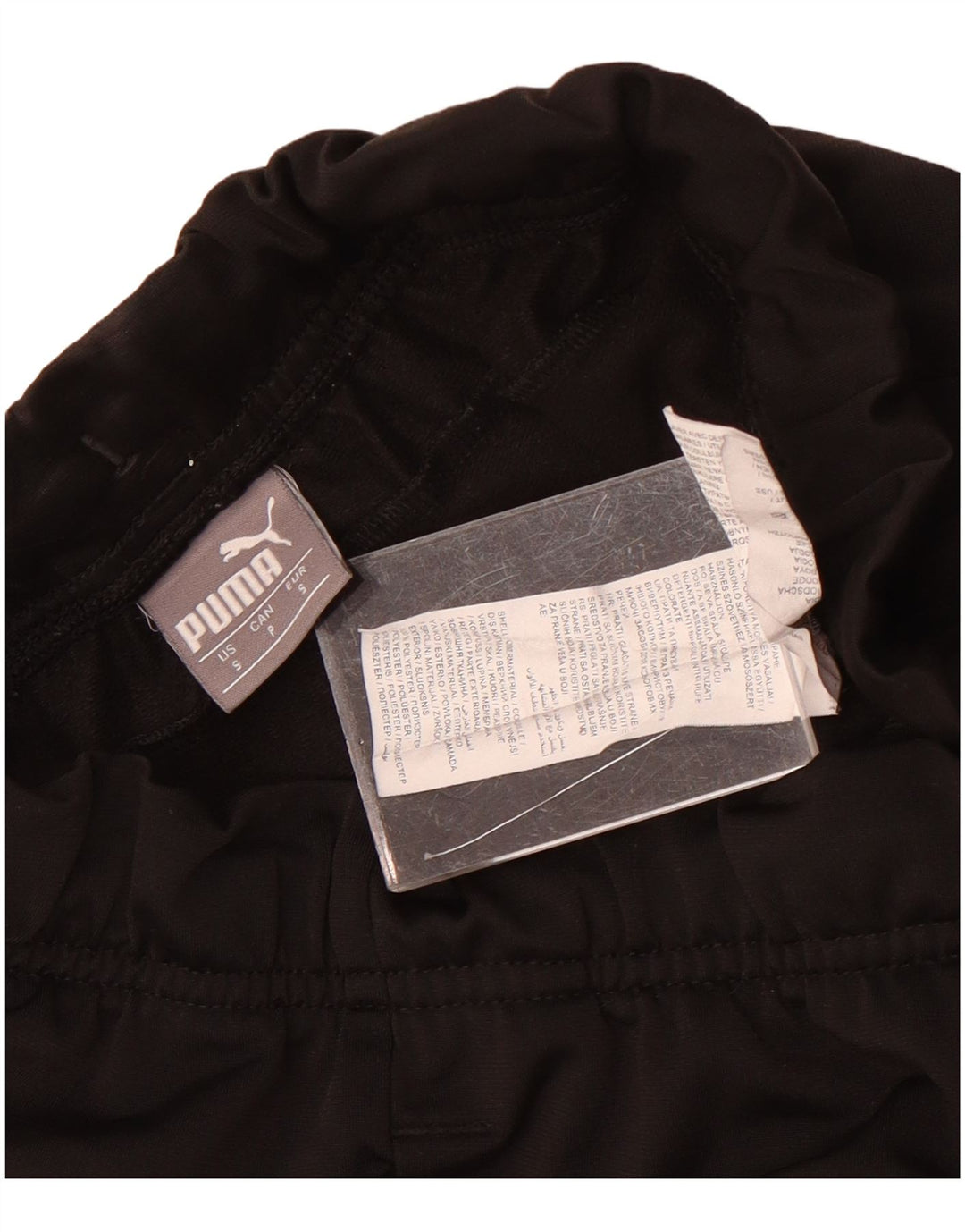 Pantaloni da tuta da uomo Puma Joggers piccoli in poliestere nero