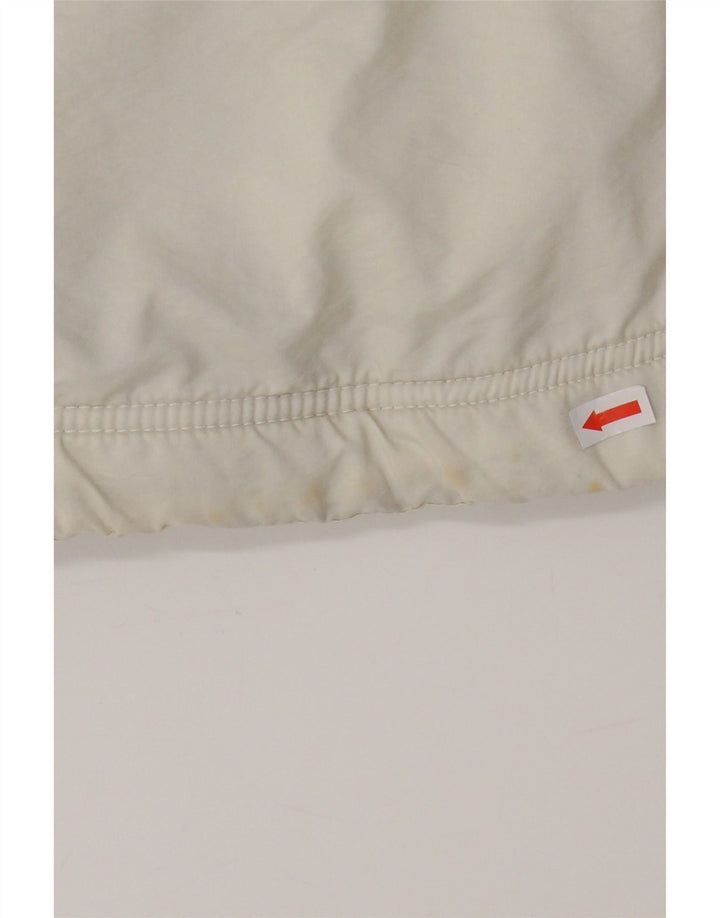 KILLTEC Womens Graphic Hooded Windbreaker Jacket UK 32 XS White Polyester Vintage Killtec and Second-Hand Killtec from Messina Hembry 