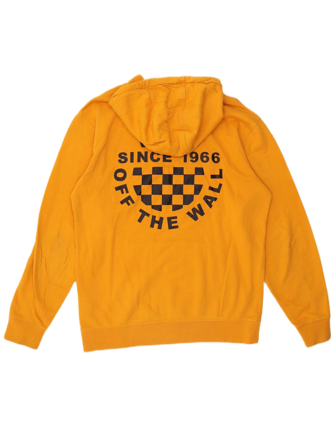 Felpa con cappuccio grafica da uomo Vans in cotone arancione medio