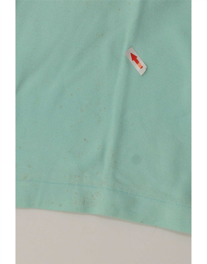 Polo da uomo a maniche lunghe Fila IT 48 cotone turchese medio