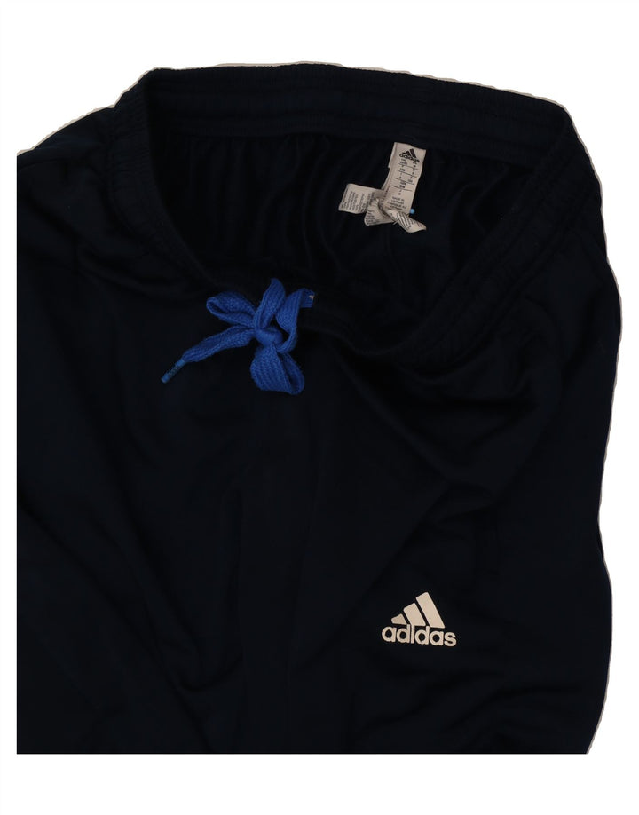 ADIDAS Mens Tracksuit Trousers UK 40/42 Medium Navy Blue Polyester Vintage Adidas and Second-Hand Adidas from Messina Hembry 