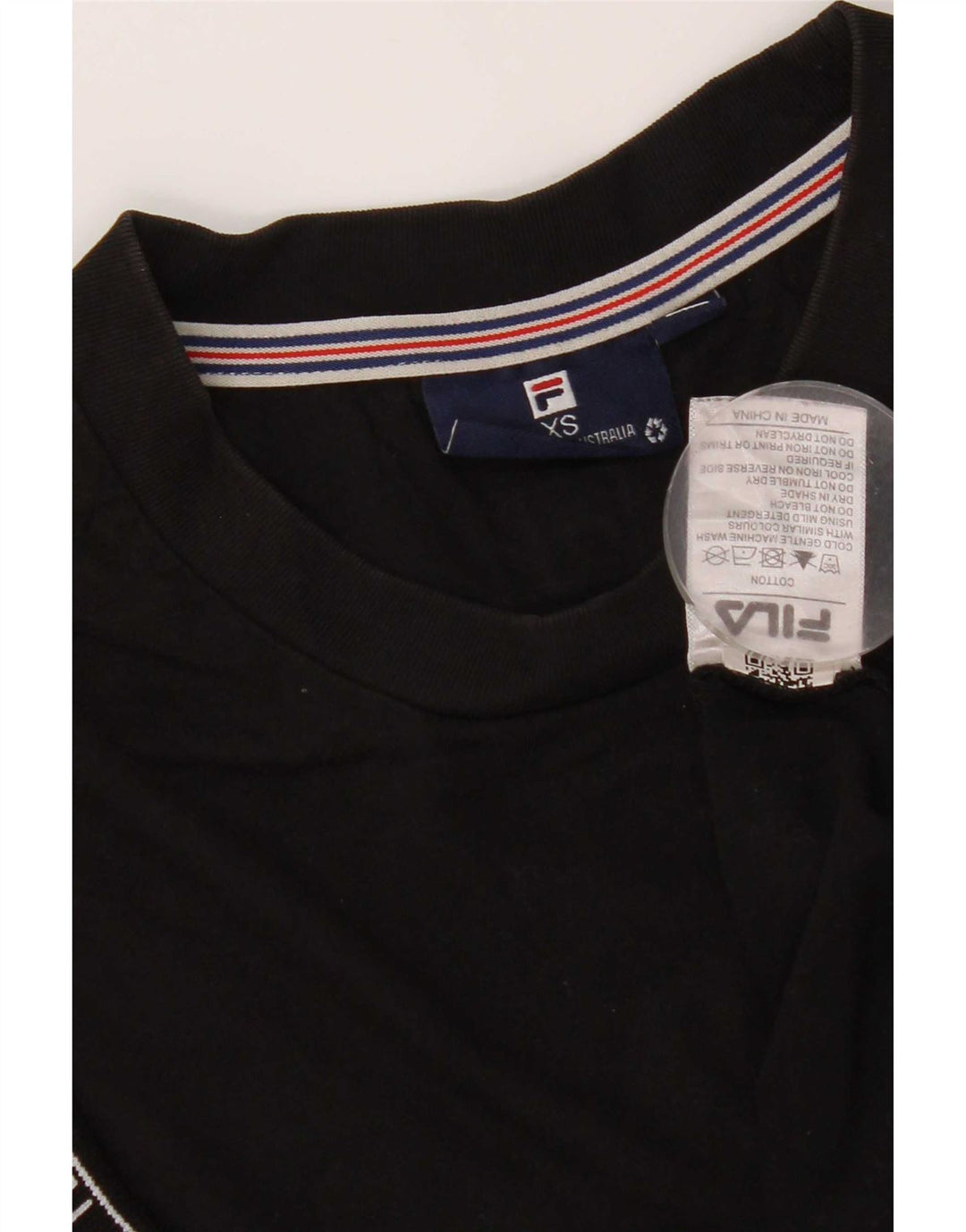 T-shirt grafica da uomo Fila Top XS in cotone nero