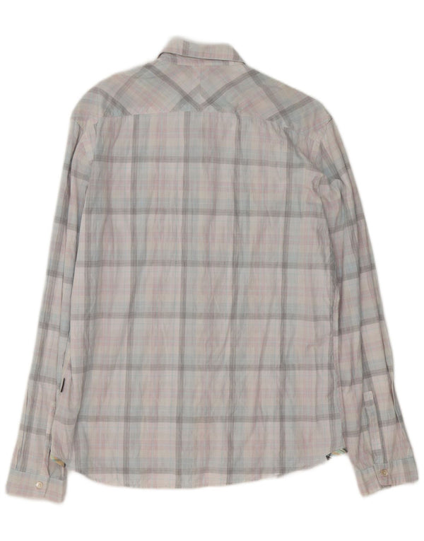 Camicia da uomo Classic Fit Paul Smith, cotone a quadri multicolore medio