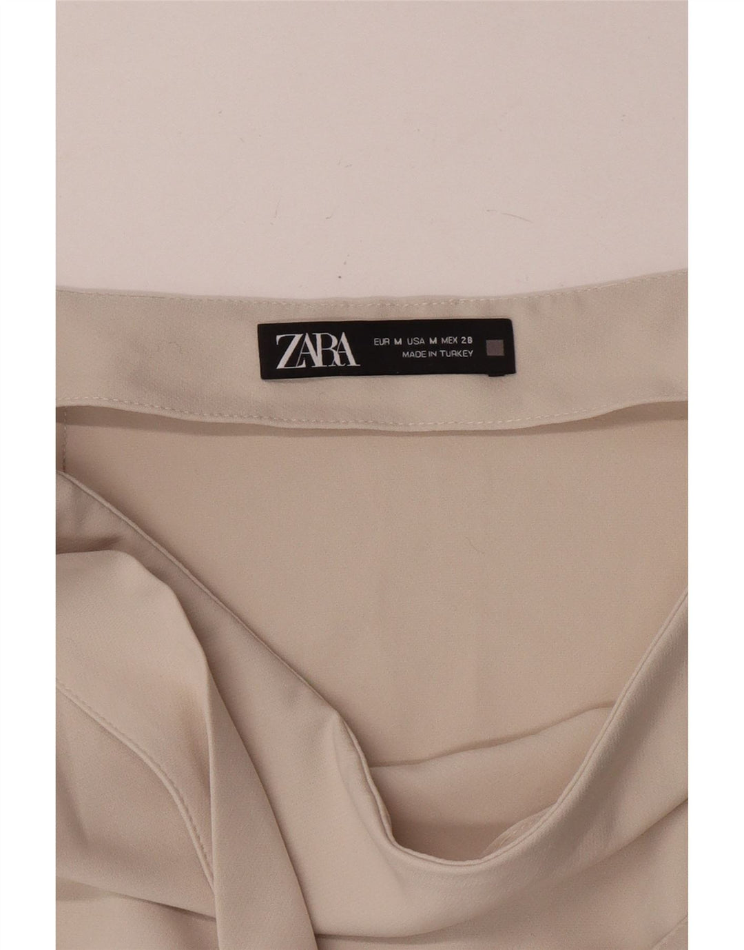 Minigonna Skort da donna Zara media W28 bianco sporco