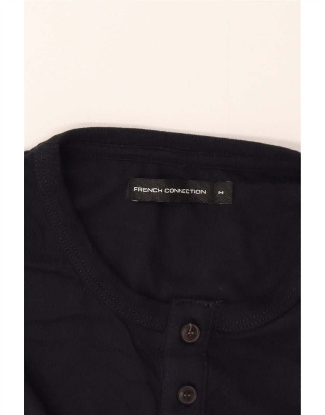 FRENCH CONNECTION Top da uomo a manica lunga medio blu navy