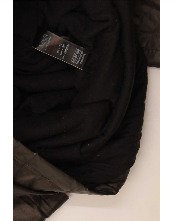 Giacca Parka con cappuccio da donna Marks & Spencer UK 10 Small Marrone Poliammide