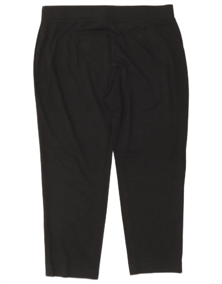 Leggings corti da donna Marks & Spencer UK 16 grande viscosa nera