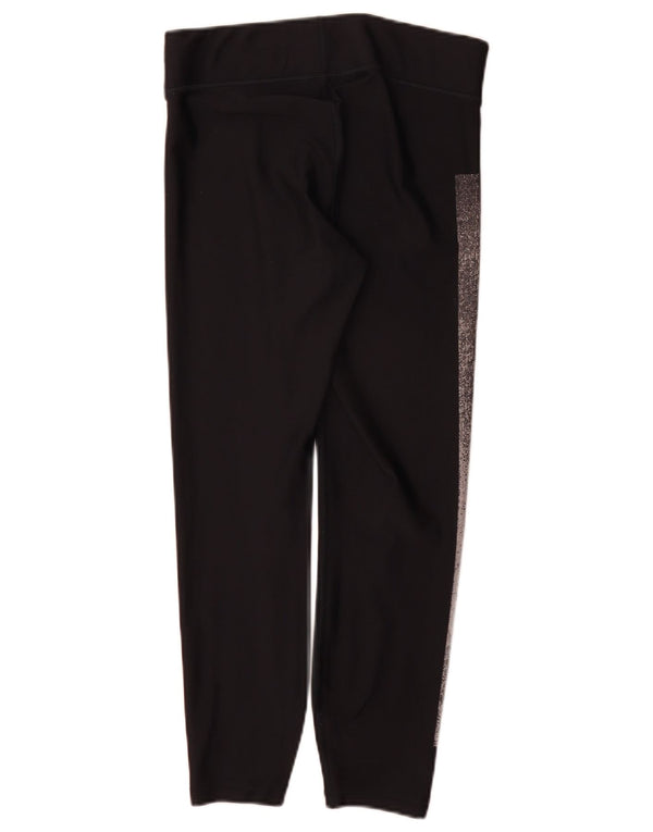 Under Armour Womens Heat Gear Graphic Leggings UK 14 Medium Black
