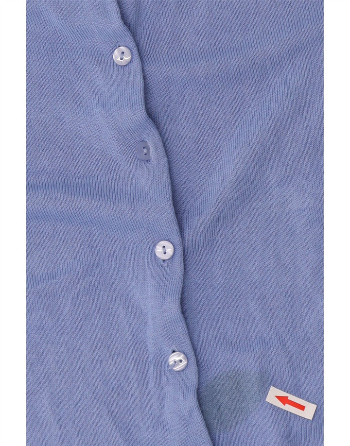 Maglione cardigan da donna Marks & Spencer UK 14 grande acrilico blu