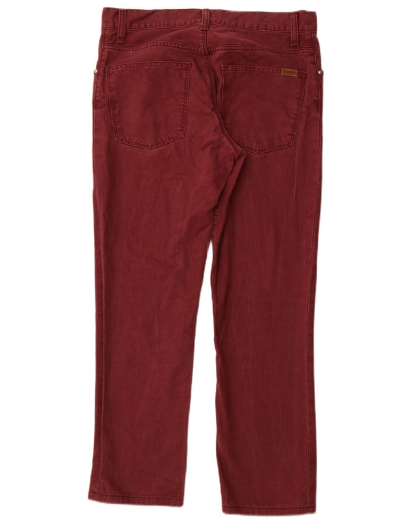Pantaloni casual dritti da uomo Carhartt Ziggy Pant W32 L27 cotone bordeaux