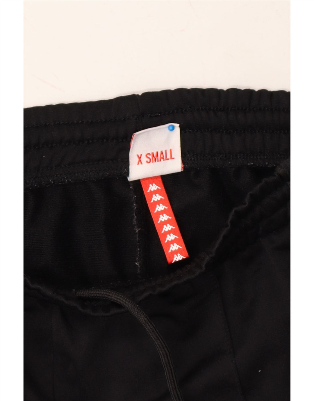 KAPPA Mens Graphic Tracksuit Trousers XS  Black Polyester Vintage Kappa and Second-Hand Kappa from Messina Hembry 