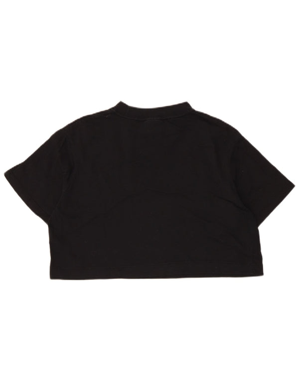 T-shirt grafica oversize corta Nike da donna UK 6 XS Nera
