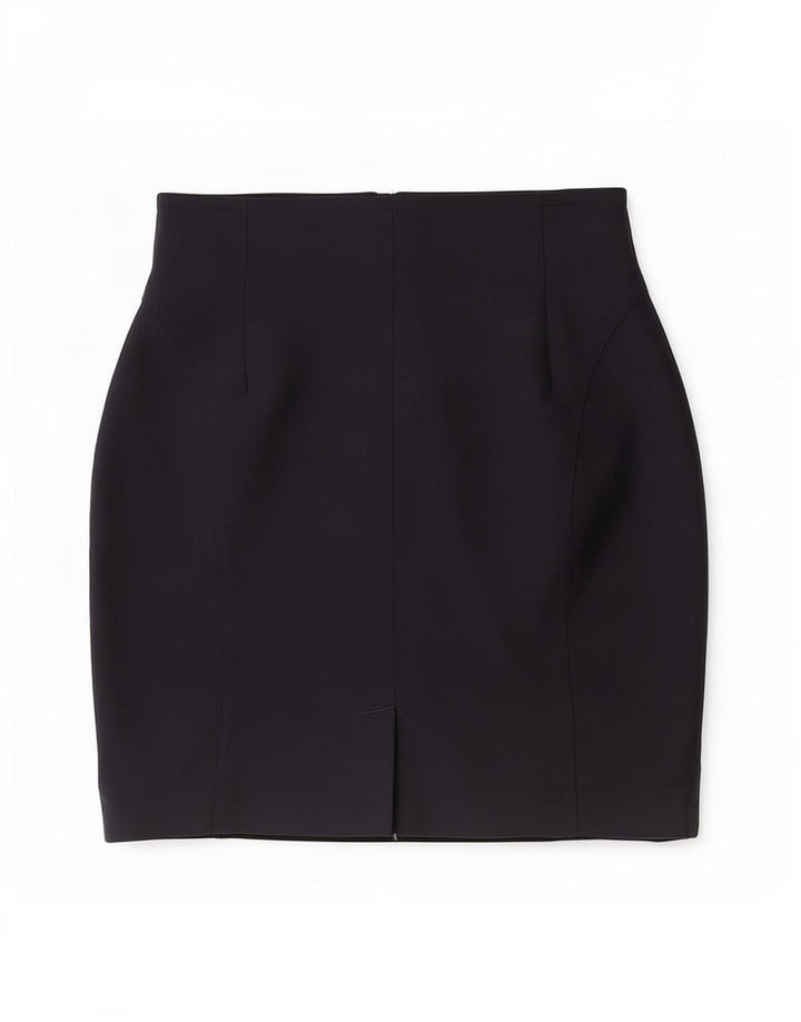Gonna a tubino vintage da donna media W28 blu navy