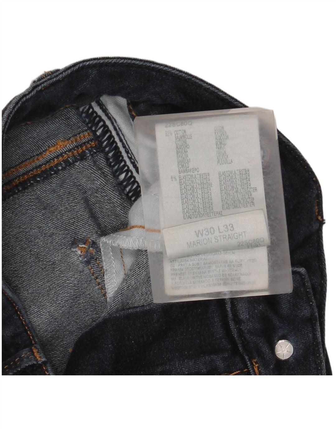 Jeans dritti Marion da donna LEE W30 L33 cotone blu