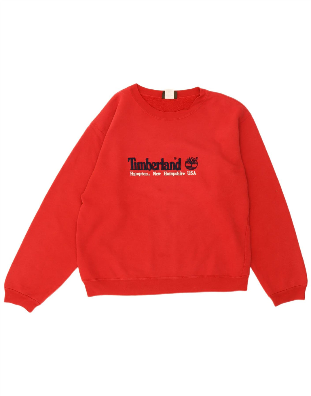 Felpa grafica da uomo Timberland Maglione rosso medio in cotone