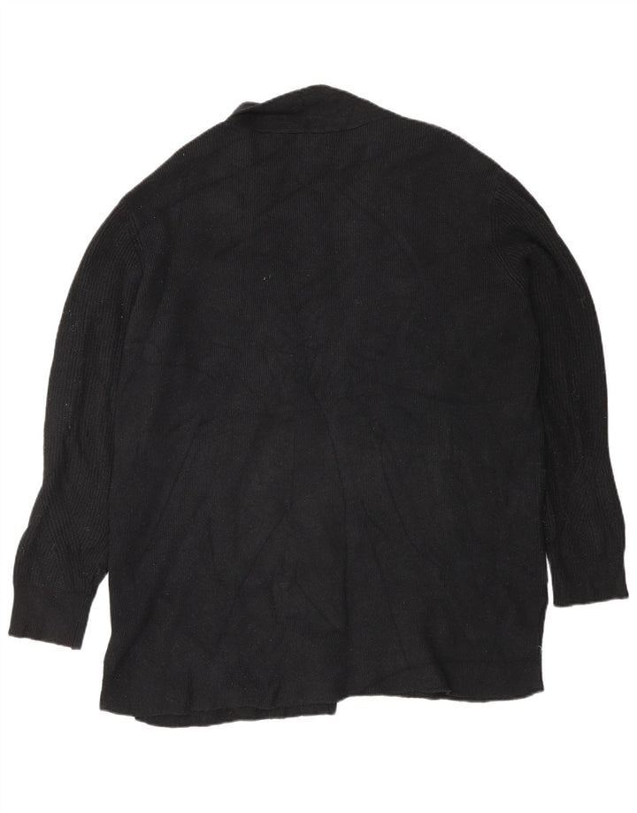Maglione cardigan aperto oversize da donna Marks & Spencer UK 18 XL Nero