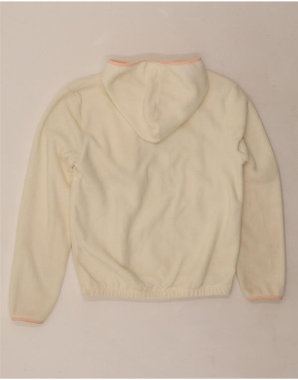 Maglione in pile da donna oversize con cappuccio e zip FILA UK 6 XS bianco sporco