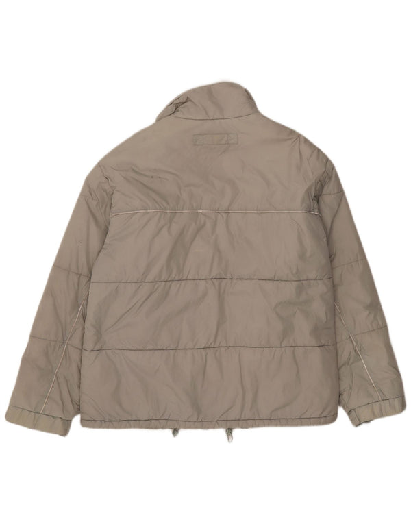 Giacca imbottita foderata da uomo Tommy Hilfiger UK 40 grande nylon grigio