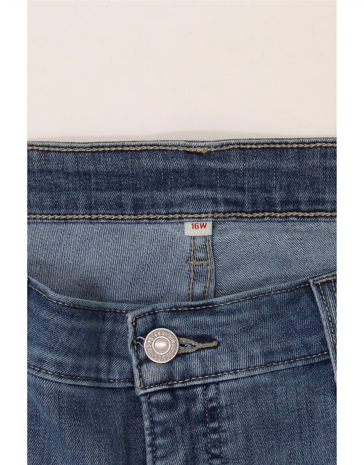 LEVI'S Womens Denim Shorts US 16 2XL W32 Navy Blue Cotton Vintage Levi's and Second-Hand Levi's from Messina Hembry 