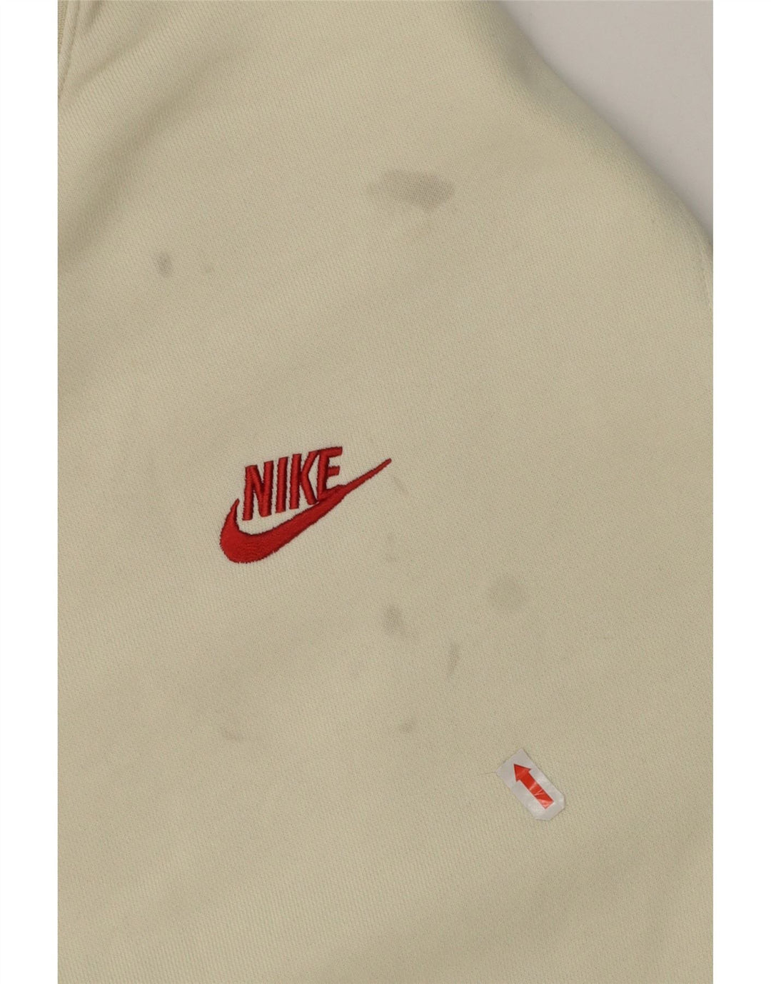 Felpa da uomo Nike Maglione grande in cotone bianco sporco