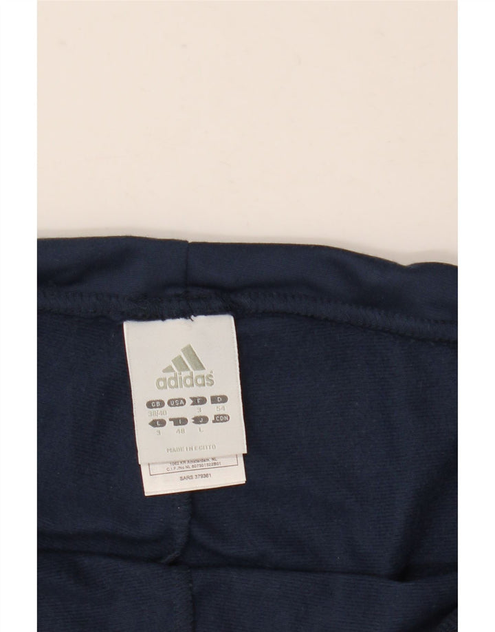 Pantaloni da tuta da uomo Adidas Large in poliestere blu navy