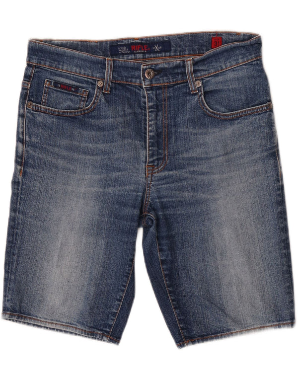 Pantaloncini di jeans da uomo Rifle W31 Blu medio