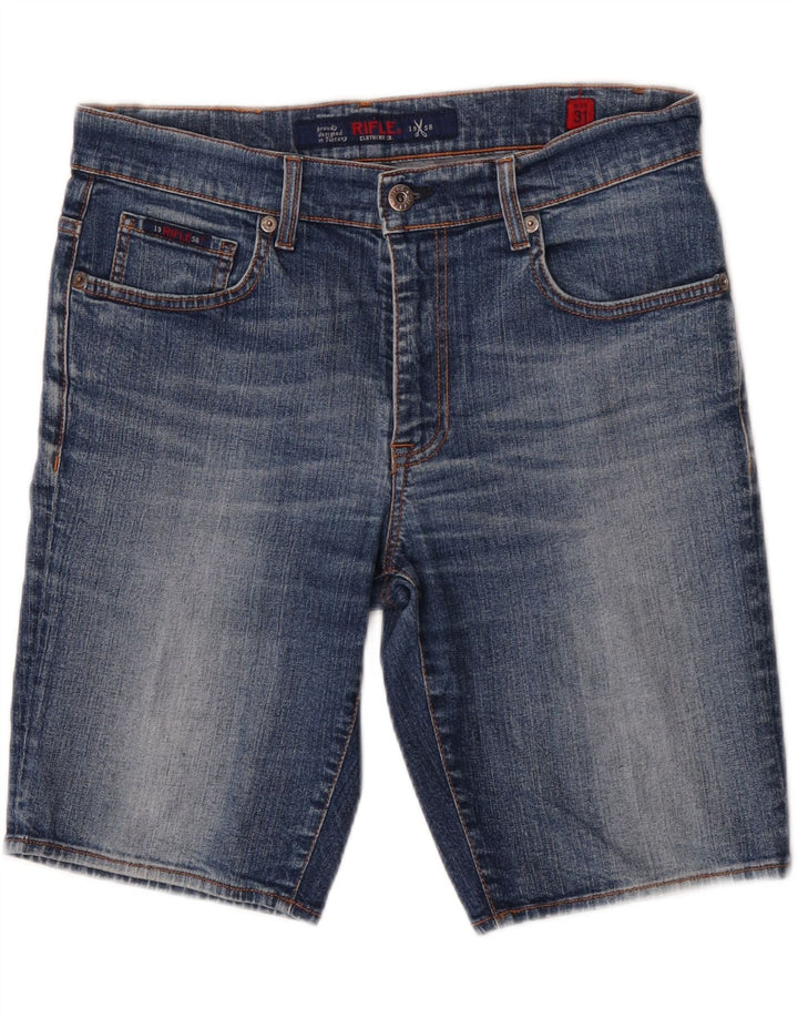 Pantaloncini di jeans da uomo Rifle W31 Blu medio