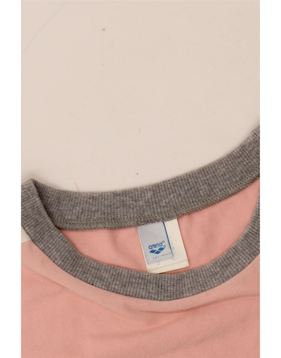 ARENA T-shirt corta con grafica da donna UK 14 Cotone color block rosa medio