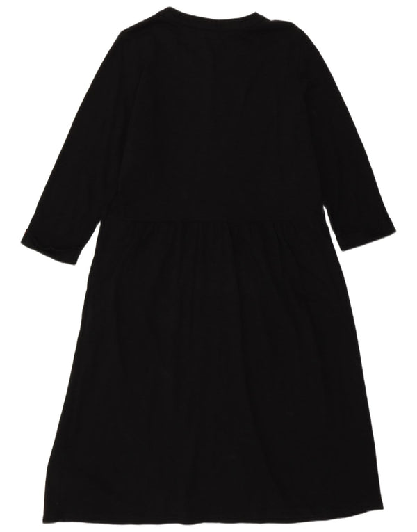 Abito a trapezio lungo da donna Boden UK 16 grande cotone nero