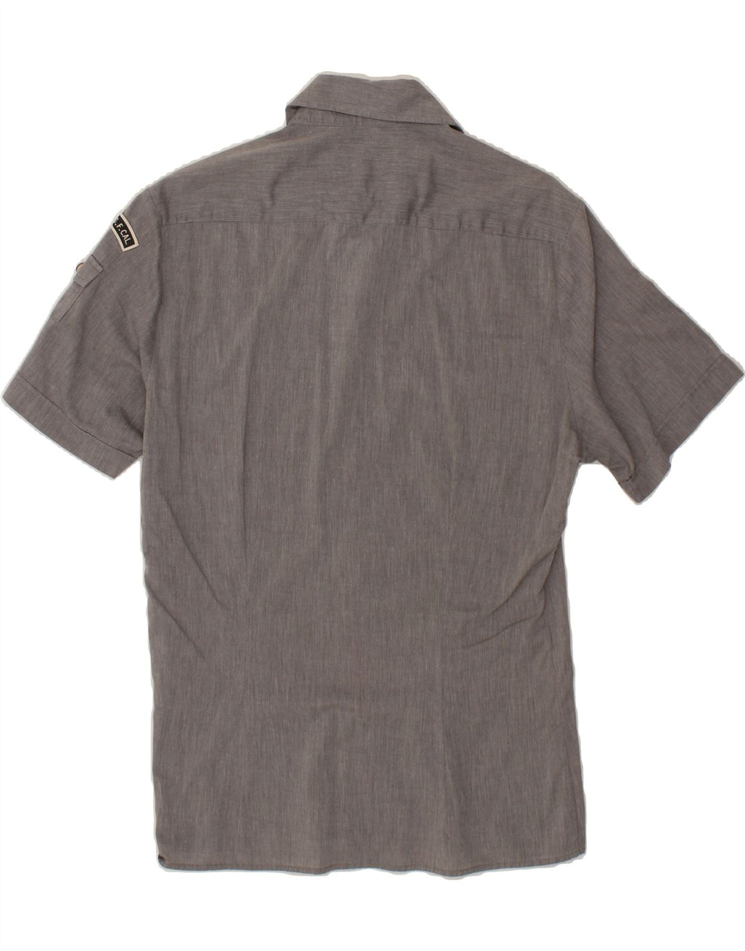 LEVI'S Mens Short Sleeve Shirt Large Grey Cotton Vintage Levi's and Second-Hand Levi's from Messina Hembry 