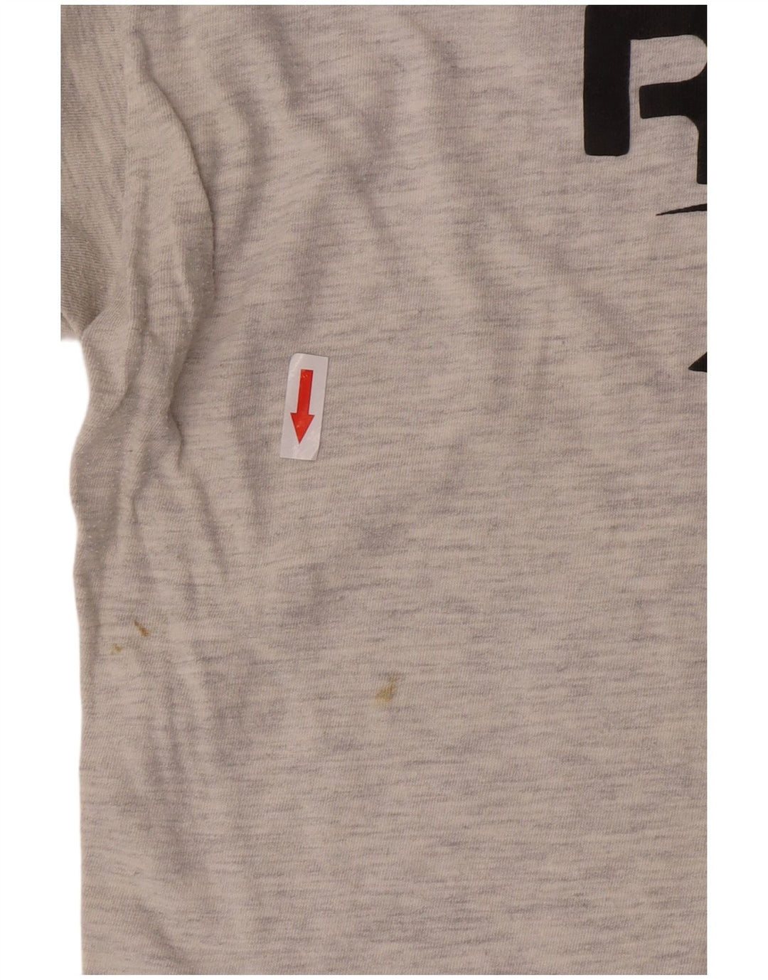 T-shirt grafica da uomo Reebok Top in cotone chiazzato grigio medio