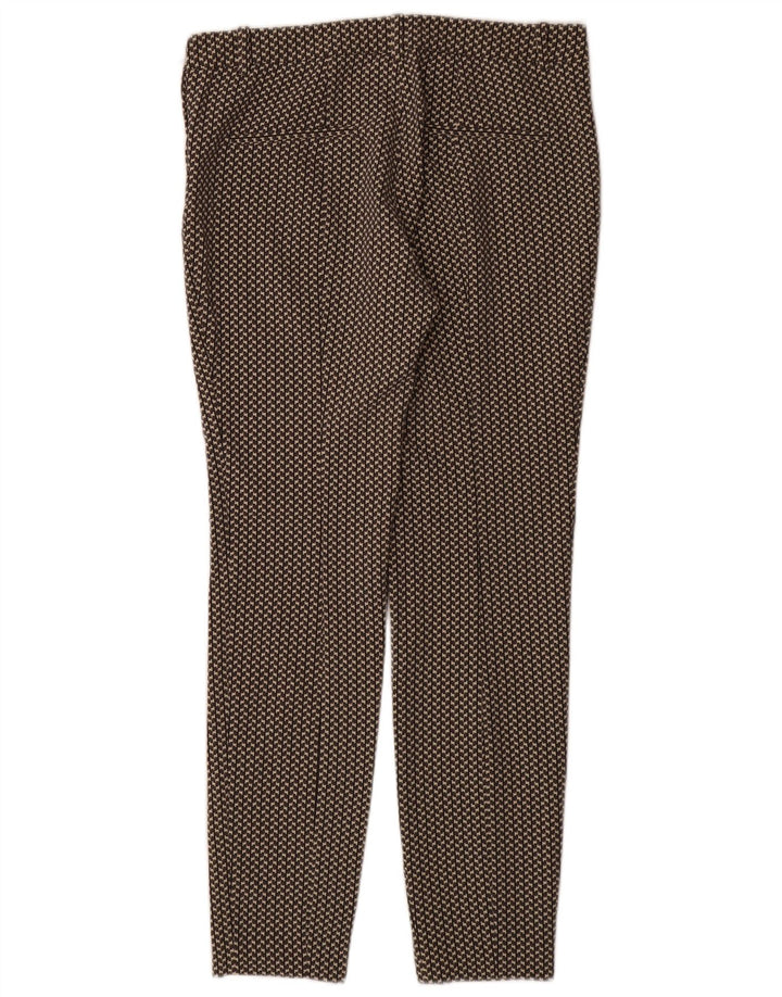 Pantaloni casual slim da donna Zara medi W28 L29 poliestere geometrico grigio