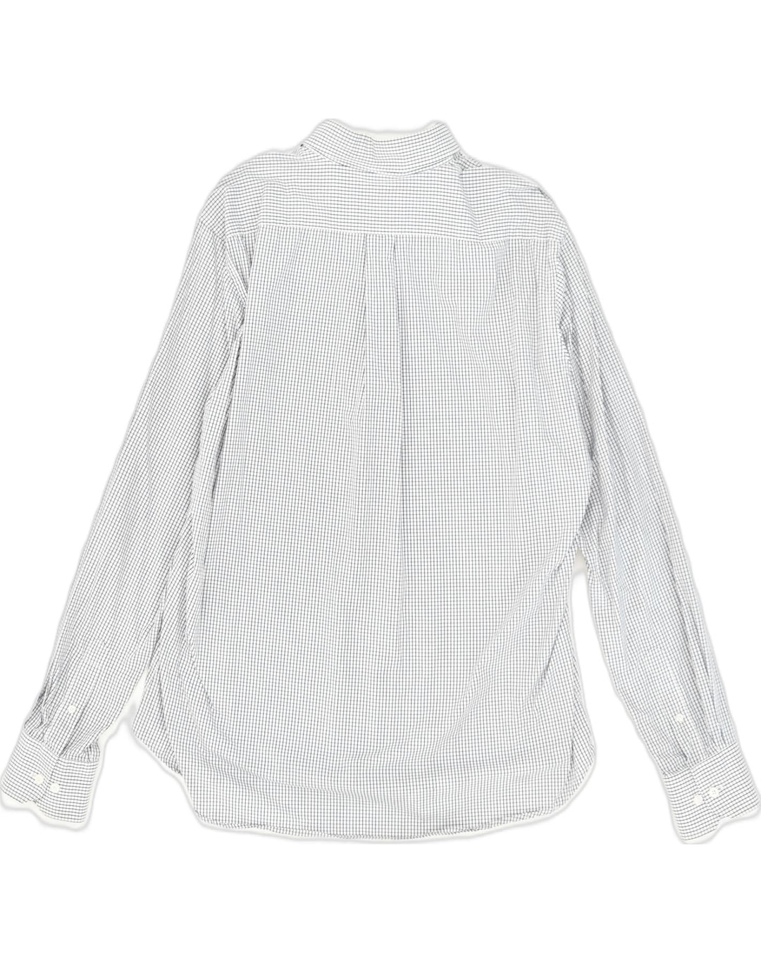 CONTE OF FLORENCE Mens Shirt 2XL Grey Check Cotton | Vintage Conte of Florence | Thrift | Second-Hand Conte of Florence | Used Clothing | Messina Hembry 