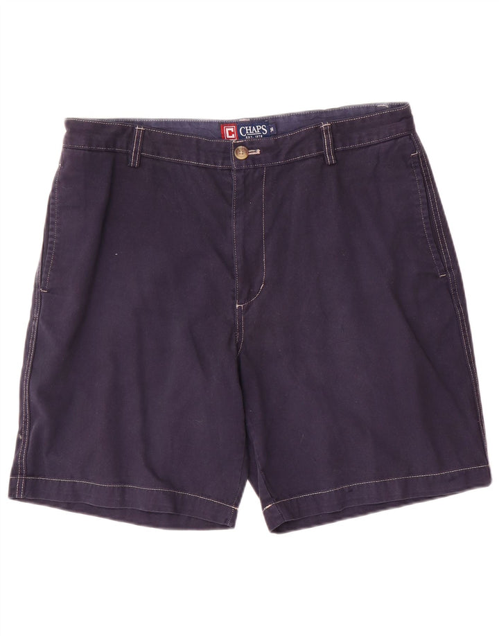 Pantaloncini chino da uomo Chaps grandi W34 in cotone blu navy